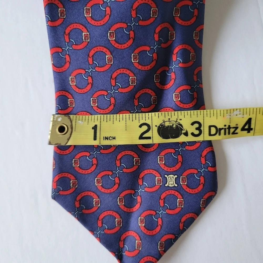 Celine Paris Chain Link Vintage Tie.